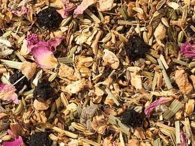 Produktbild von 1 kg -  - Kräuterteemischung Ingwer Aronia k.b.A ohne Zusatz von Aroma DE-ÖKO-006