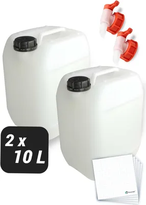Produktbild von Trevendo 2er-Set Wasserkanister 10 Liter
