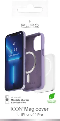 Produktbild von PURO PUIPC14P61ICONMLVD, Cover, Apple, iPhone 14 Pro, 15,5 cm (6.1"), Lavendel