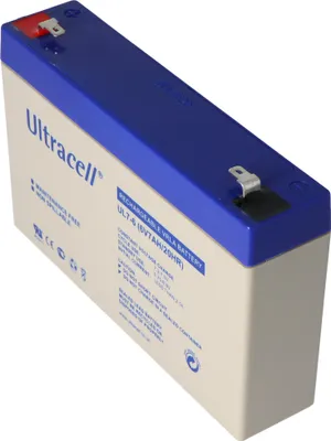 Produktbild von Ultracell UL7-6 Blei Akku 6 Volt 7Ah mit Faston 4,8mm Kontakten