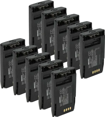 Produktbild von vhbw 10x Akku kompatibel mit Motorola MTP850S, MTP800, CEP400, PTX850, MTP850 Zeon Funkgerät, Walkie Talkie (2200 mAh, 3,7 V, Li-Ion)