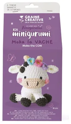 Immagine prodotto di Graine Creative Kit per minigurumi all'uncinetto - Mucca