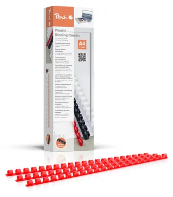 Immagine prodotto di Peach Binderücken rot A4 8 mm 100er-Pack retail