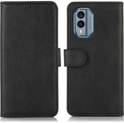 Produktbild von Mobigear Geldbörsen-Handyhülle für Nokia X30 – Klapphülle – Schwarz