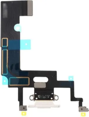 Produktbild von Ladebuchse Dock Connector Flex Kabel Ersatzteil kompatibel mit Apple iPhone Xr, Weiss