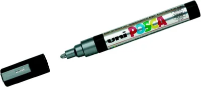 Image de Uni-Ball PC-5M marqueur Pointe ogive Argent