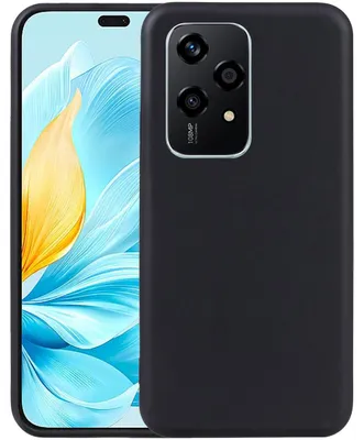 Produktbild von Mobigear Basics Schutzhülle für Honor 200 Lite – Flexible TPU-Hülle, Rückseite – Schwarz