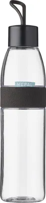 Produktbild von Mepal - Wasserflasche Ellipse - Wiederverwendbare Trinkflasche - Auslaufsichere - Geeignet für kohlensäurehaltige Getränke - BPA-frei - 700 ml - Nordic black