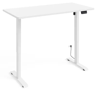 Zdjęcie produktu dla Biurko z regulacją wysokości Elektryczne BIMOTION 1S 140x70x3,2 cm BIAŁA RAMKA/BIAŁY MAT