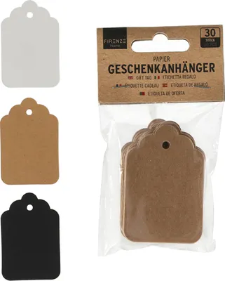 Produktbild von *V* Geschenkanhänger, 3/s, 30 Stk im OPP, ca. 4x6cm