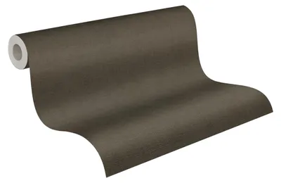 Produktbild von A.S. Création Vliestapete 791664 - Tapete einfarbig mit Textiloptik in Schwarz, Braun - 10,05 m x 0,53 m