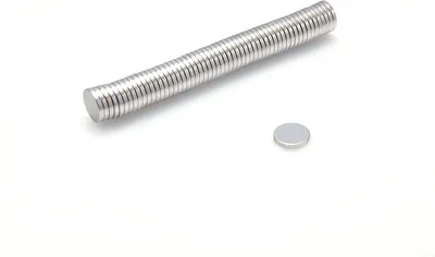 Produktbild von Neodym Magnete 7 x 1 mm 10 Stück  mm N38, Extrem stark, Magnettafeln, Kühlschränke, Whiteboards, DIY