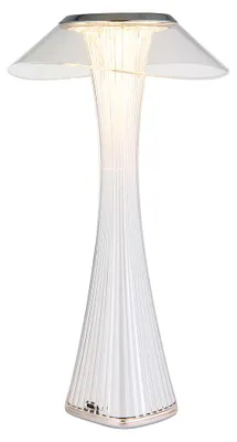 Immagine prodotto di Lampada da tavolo a LED, touch dimmer, batteria ricaricabile, cromata, H 27,4 cm