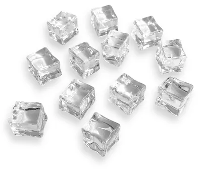 Produktbild von Deko-Eiswürfel aus Kunststoff 24mm 12 Stück | Bar Deko, Tischdeko