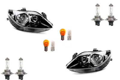 Obrázok produktu pre Johns, vhodné pre svetlomety Seat Ibiza 6J 03/08-02/12 + sada žiaroviek. Sada ľavá pravá