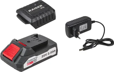 Obrázok produktu pre Sada nabíjačka a akumulátor 20V 2.0Ah Raider