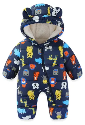 Immagine prodotto di Solidchoice - Tuta invernale per neonati e bambini, con cappuccio, per età da 3 a 24 mesi