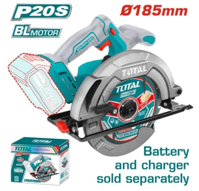 Obrázek produktu pro Akum. Ruční Kotoučová Pila 20V, 185Mm Total