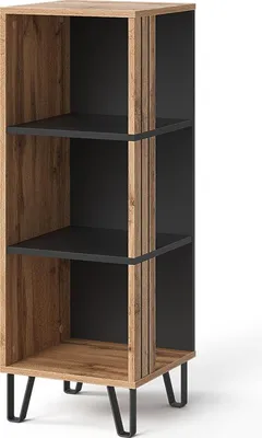 Obrázek produktu pro Police na knihy Vicco Amber Dub Wotan 36 x 100 cm se 3 přihrádkami, Model 55554