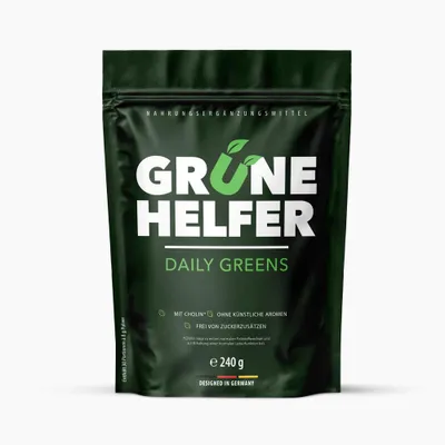 Produktbild von Grüne Helfer Pulver - Reich an Vitaminen & Mineralstoffen - 240 g
