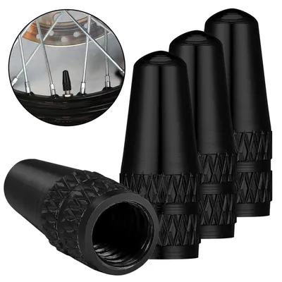 Produktbild von Fahrrad Ventilkappen Presta Aluminium 4 Stück Staubschutz