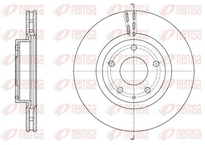 Produktbild von 2x REMSA Bremsscheibe 61574.10 vorne für MAZDA 3 Schrägheck (BM BN) CX-3 (DK)