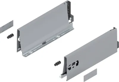 Produktbild von Blum TANDEMBOX Zarge, Höhe K 115 mm, NL 300 mm, links/rechts, für TANDEMBOX antaro, R9006 weissaluminium