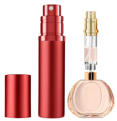 Produktbild von Parfümzerstäuber Nachfüllbar 5ml Reise Rot Aluminium Auslaufsicher