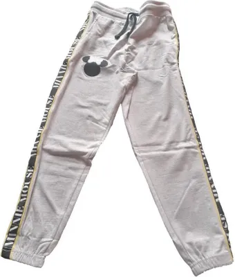 Produktbild von Kinder Freizeit-/Jogginghose mit Minnie Maus. mit gesticktem Logo und Schriftband, grau,158