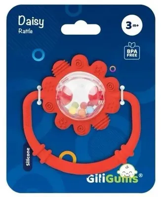 Obrázok produktu pre Hračka-chrastítko Červená sedmikráska – Giligums