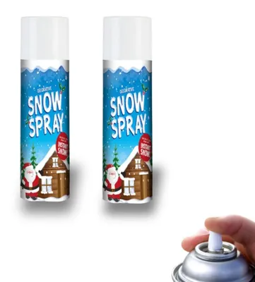 Kunstschnee-Spray 2x 250 ml – für Weihnachtsdekoration