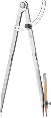 Produktbild von Professioneller großer Zirkel für die Holzbearbeitung, 12-Zoll-Zirkel mit Flügel, Zirkel für Geometrie, Zirkel-Zeichenwerkzeug, Holzbearbeitungszirkel, Bleistiftzirkel für Tischler, technisches Zeichnen, Zeichenzirkel.