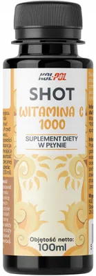 Zdjęcie produktu dla SHOT WITAMINA C 100ml Kwas L-Askorbinowy 1000mg Suplement w płynie Kol-Pol