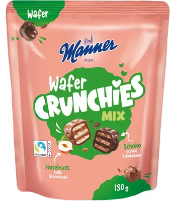 Produktbild von Manner Wafer Crunchies Mix 130g