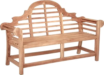 Produktbild von Gartenbank >Picadilli< in natur aus Teak - 46x141x45cm (LxBxH)