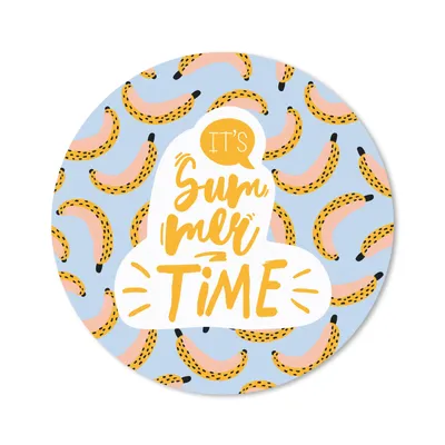 Produktbild von MuchoWow® Mauspad Mousepad Sommer - Banane - Gelb 40x40 cm - Mousepads - Maus Mat - Pad - Mausunterlage - Schreibtisch Accessoires