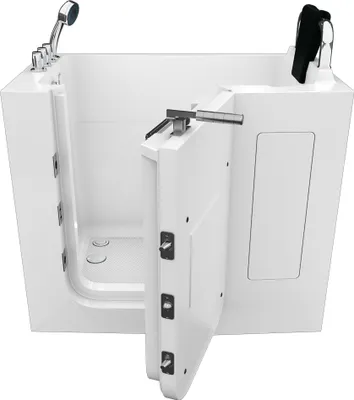 Produktbild von Sitzbadewanne Senioren Wanne Sitzwanne mit Tür S08-TH-C-R 110x68cm