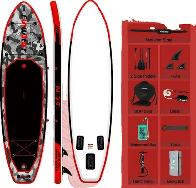 Immagine prodotto di Tavola da paddleboard, pagaia regolabile, corda di sicurezza, SUPFW10B (330*84*15)
