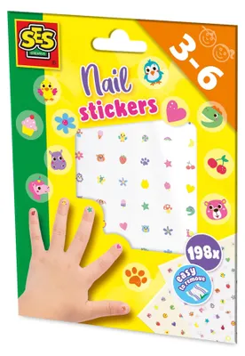 Produktbild von SES Creative Fingernagelsticker, Mehrfarbig, 3 Jahr(e), 6 Jahr(e), 150 mm, 5 mm, 200 mm
