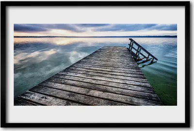 Produktbild von Bild 60x40 MDF-Rahmen Wandkunst Bridge-Architektur