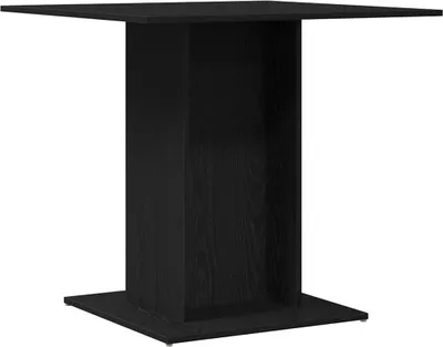 Produktbild von vidaXL Esstisch Schwarz Eichen-Optik 80x80x75 cm Holzwerkstoff
