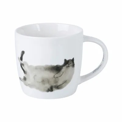 Immagine prodotto di Maxwell & Williams Becher Feline Friends - Belly Up, Katzenbecher, Tasse, Porzellan, 400 ml, DX1224