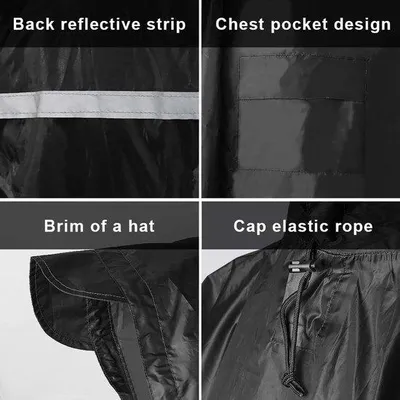 Produktbild von Wander-Regenponcho – vielseitiger Regenmantel für Outdoor-Aktivitäten – 1 Stück