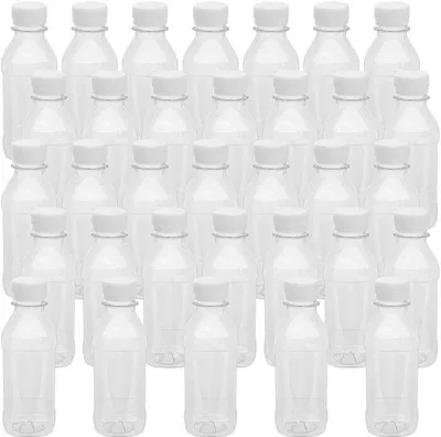 Productafbeelding van Set van 33 Transparante Plastic Sapflessen met Deksel