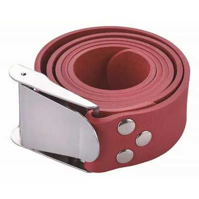 Image de Ceinture en caoutchouc Tecnomar avec boucle en inox, rouge, taille unique