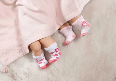 Obrázek produktu pro Baby Annabell Ponožky (2 páry), 43 cm - růžové/bílé