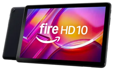 Produktbild von Tablet Amazon Fire HD 10 (2026), 10,1 Zoll, 3 GB RAM, 32 GB Speicher, WLAN, Bluetooth 5.3, Fire OS, Schwarz
