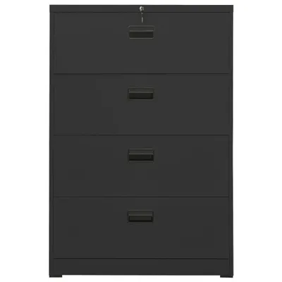 Image de vidaXL Armoire à dossiers Anthracite 90x46x134 cm Acier