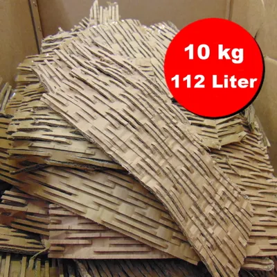 Produktbild von Verpackungsmaterial / Füllmaterial / Packpolster / Pappschreder aus geschredderten Kartonagen, ideale Polstereigenschaften - 112 Liter, 10 kg