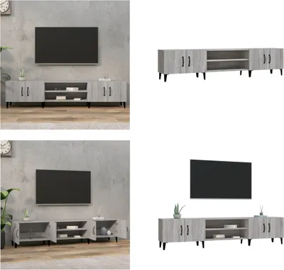 Produktbild von vidaXL TV Schrank Grau Sonoma 180x31,5x40 cm Holzwerkstoff - TV-Schrank - TV-Schränke - TV-Möbel - TV-Ständer